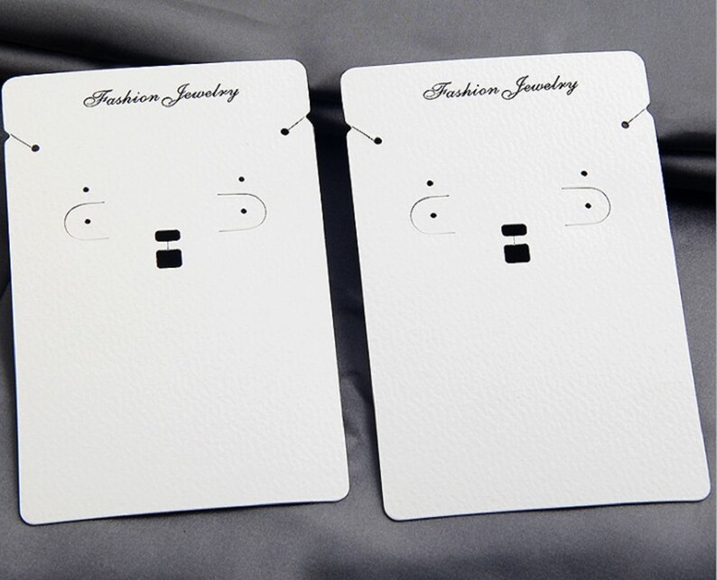 Jewelry set card Jewelry Display Cards necklace holder white display card jewelry packaging 100 Necklace sets Cards earring card