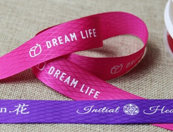 custom printed ribbon logo