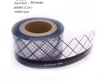 Printed Cake Collars, Transparent Acetate sheets roll, clear cake edge cake, for Mousse Cake, cake decorating AL194