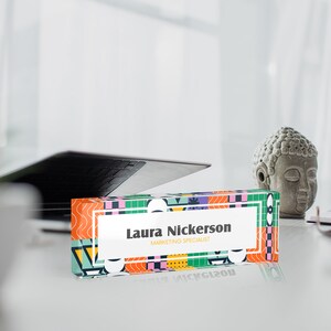 Personalized Desk Name Plate, Custom Acrylic Name Plate, Gift for Her, Dad, Boss, Office Decor, Custom Desk Sign, Unique Desk Accessories
