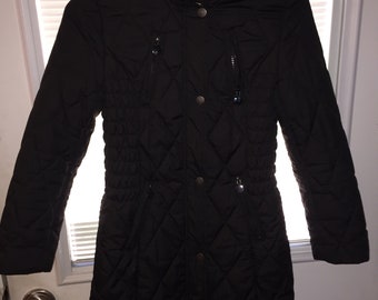 Marae Girls Dress Coat - Ruffle Front - Bow in Back - Red main image 0