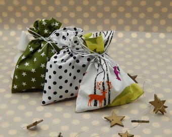 Adventkalender zum Befüllen aus Stoff