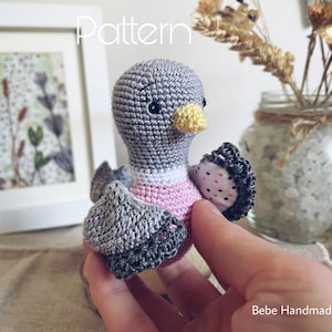 Wood Pigeon amigurumi pattern