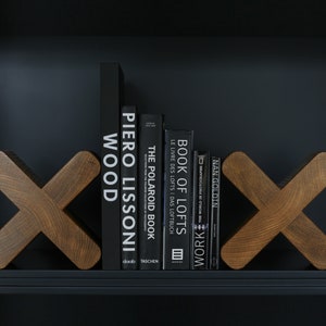 The Turleigh | Unique, wooden bookends handmade in solid oak for magazine and book storage