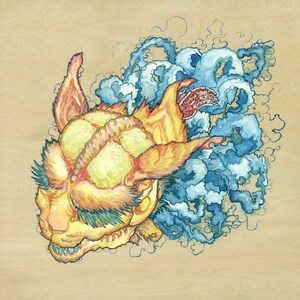 Impresión Cloud Machine-Premium Giclée de 10"x10"