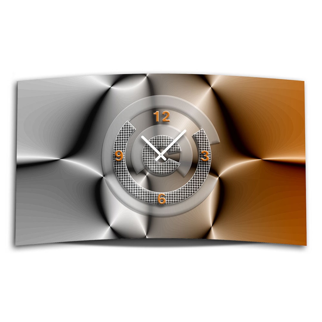 DIXTIME Asia Lotus Designer Wanduhr modernes Wanduhren Design leise kein ticken 3DS-0090