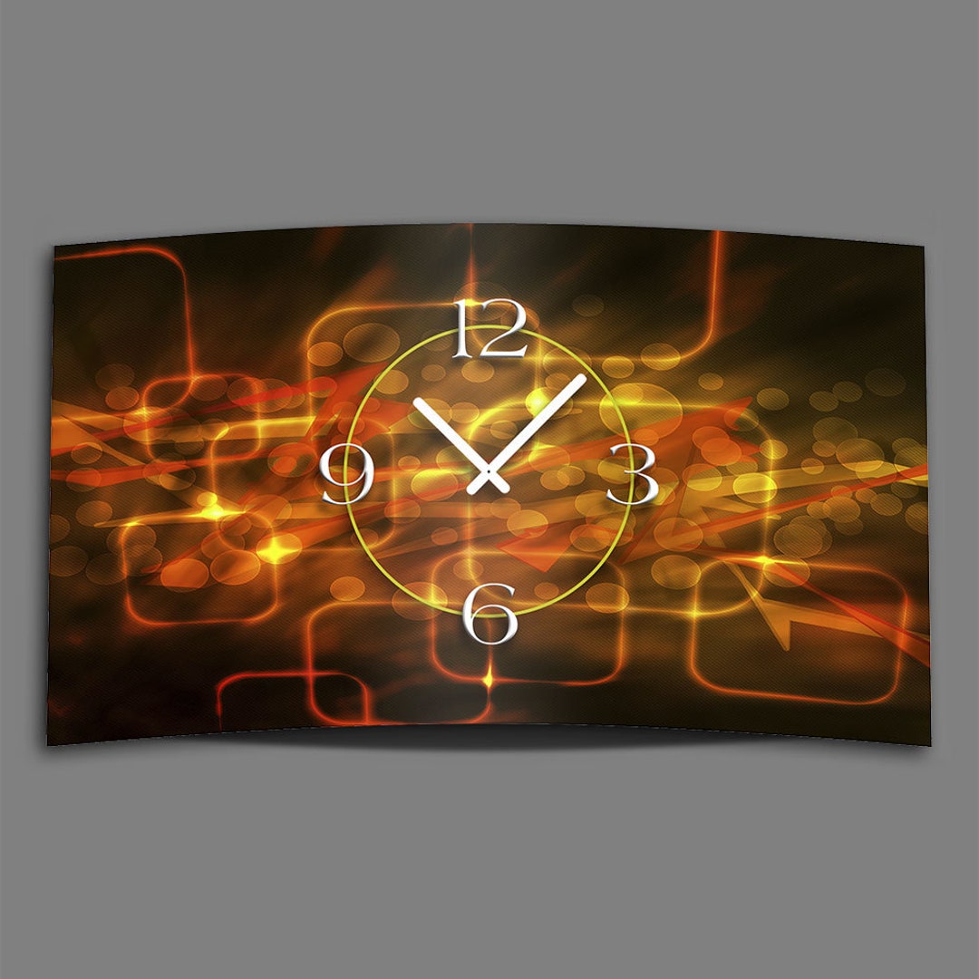 Digital Designer Art Abstract Lights Designer Wall Clock Abstract ...