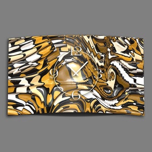 Abstract Snake Designer Wall Clock Modern Wall Clock Design Quiet No Ticking Dixtime 3DS-0240