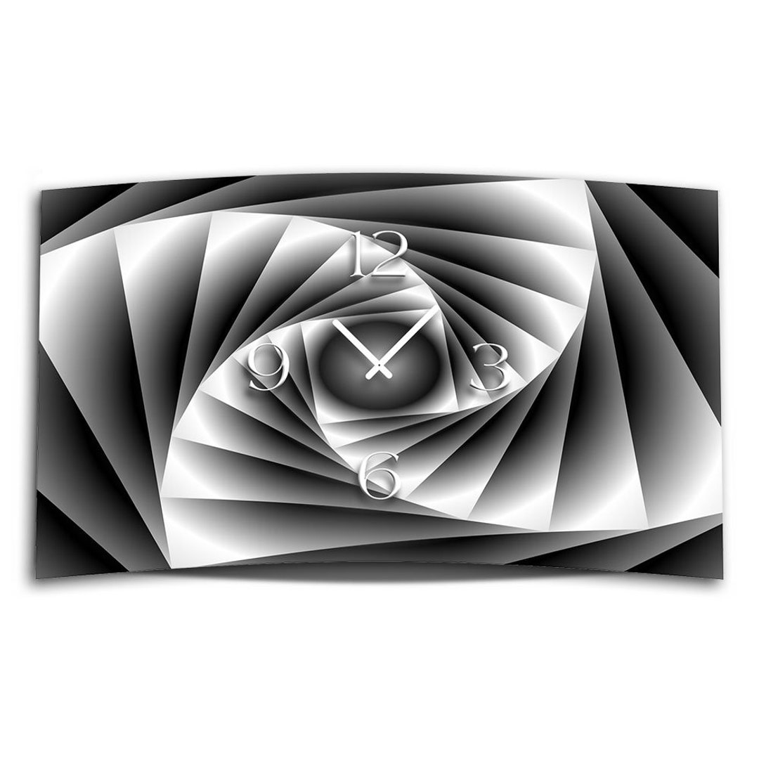 Abstract Gray Designer Wall Clock Modern Wall Clock Design Etsy