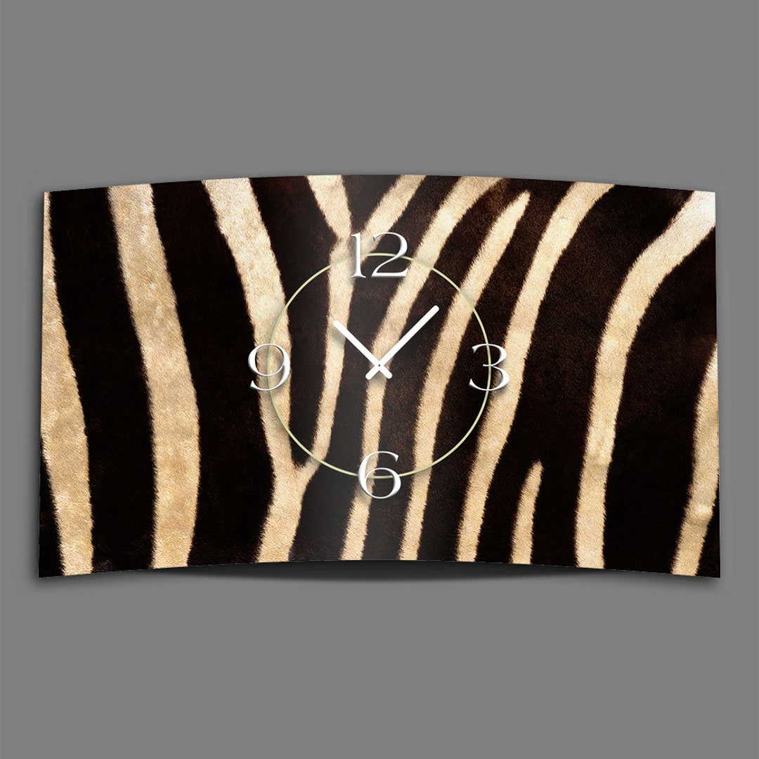 Orologio Da Parete 3D DIXTIME 3DS-0294: Design Zebra, Silenzioso, Prodotto In Germania 20x34cm - 6