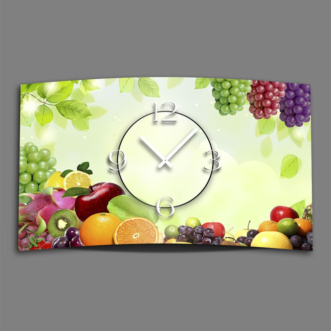 Fruit Designer Wall Clock Modern Wall Clock Design Quiet No Ticking