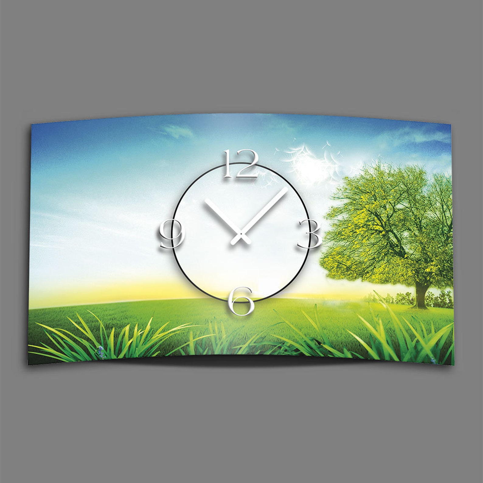 Landscape Designer Wall Clock Modern Wall Clock Design Quiet No Ticking Dixtime 3DS0072 Etsy UK