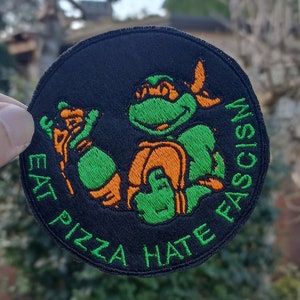 Patch "Eat Pizza Hate Fascism"