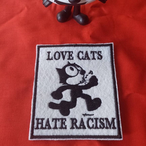 Patch-Love Cats Hate Racism