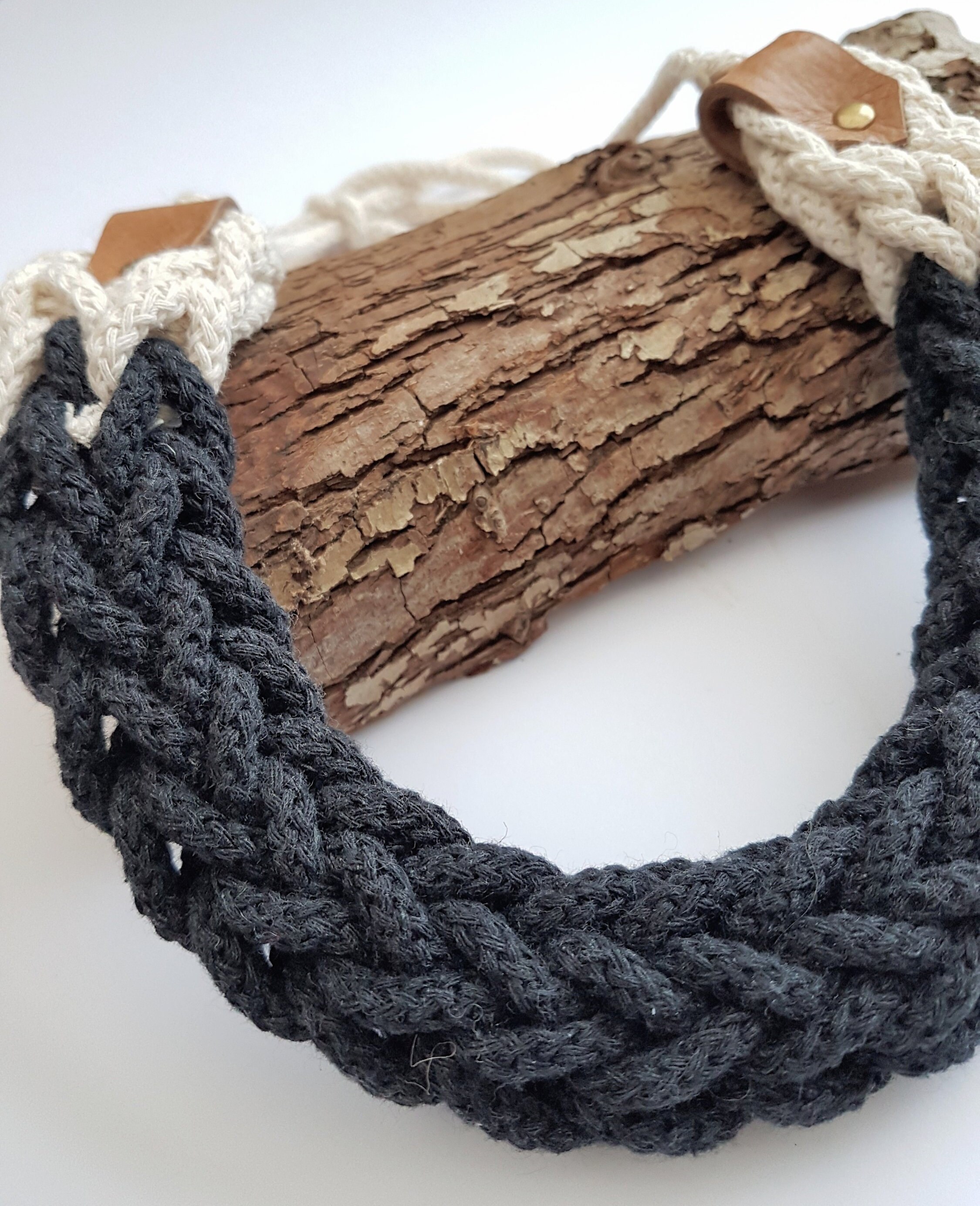 Chunky Cotton Colourful Necklace Etsy Denmark