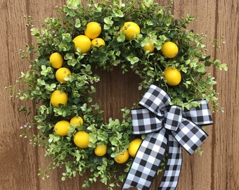 Lemon Wreath Best Seller Country Kitchen Wreath bless Your heart wreath Summer Wreath