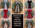 Additional Bows for the Everyday Greenery Grapevine Wreath, Interchangeable, Year Round, Holiday, Seasonal, Replacement Bows
