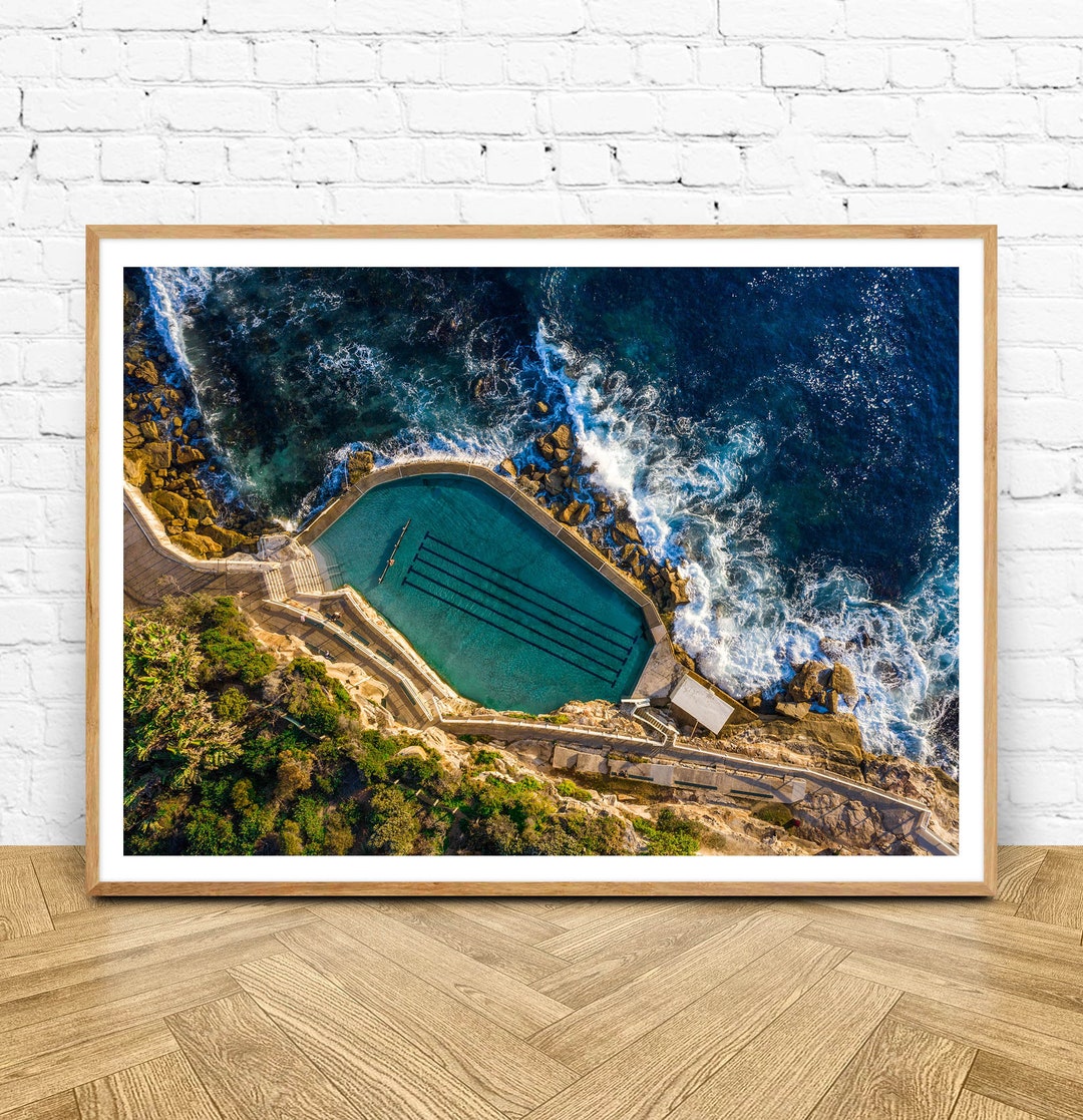 Bronte Pool Sign Bronte Pool Aerial - Photography Art Print - Etsy Canada