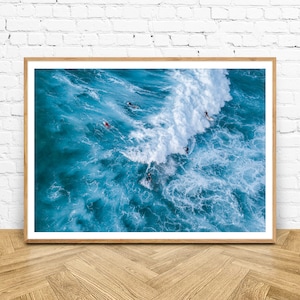 Triple Header - Austalian Surf Aerial Art Print