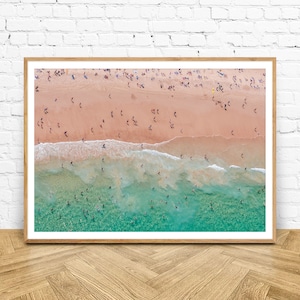 Bondi Summer - Beach Aerial Wall Print