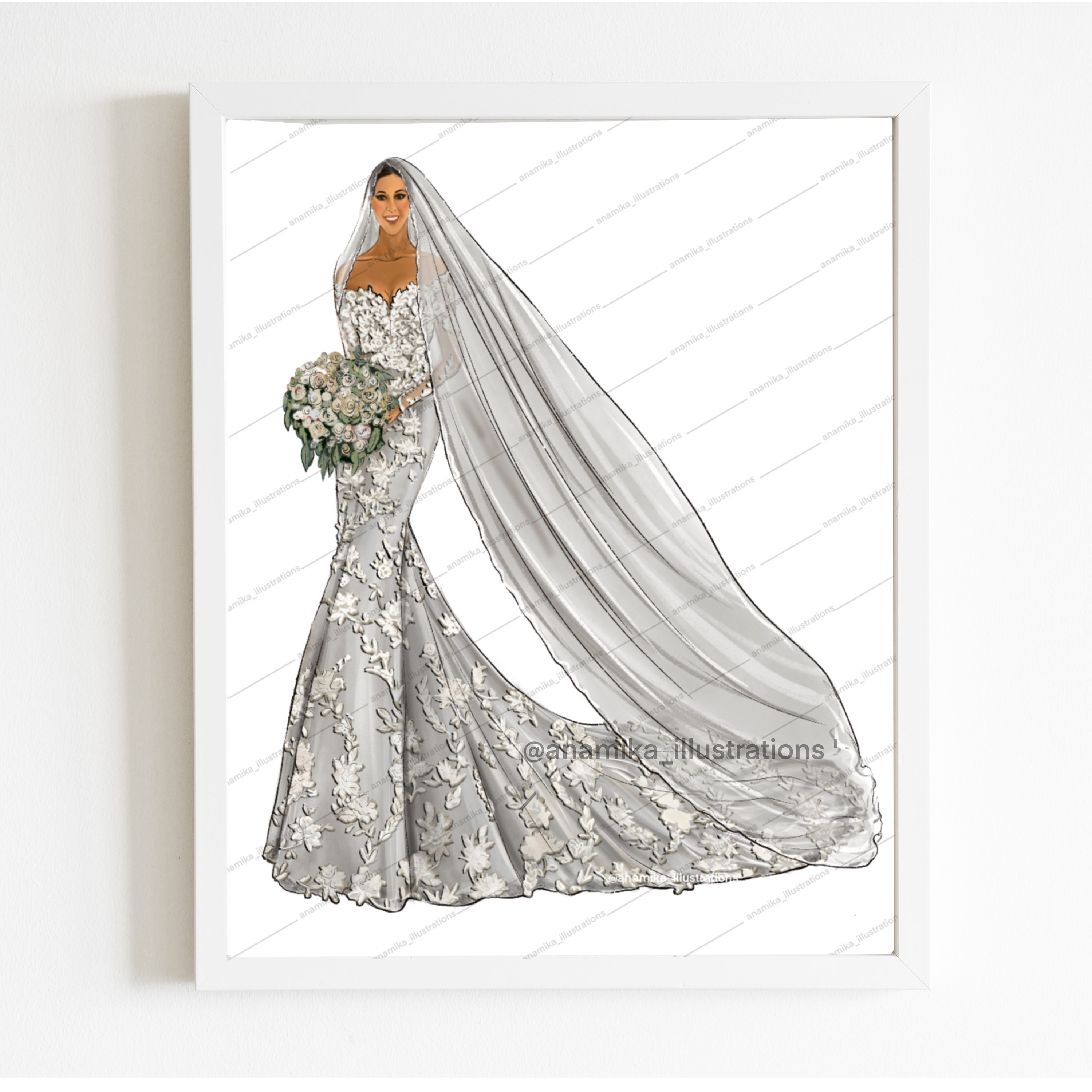 Premium Vector  A line drawing of a dress with a wedding dress