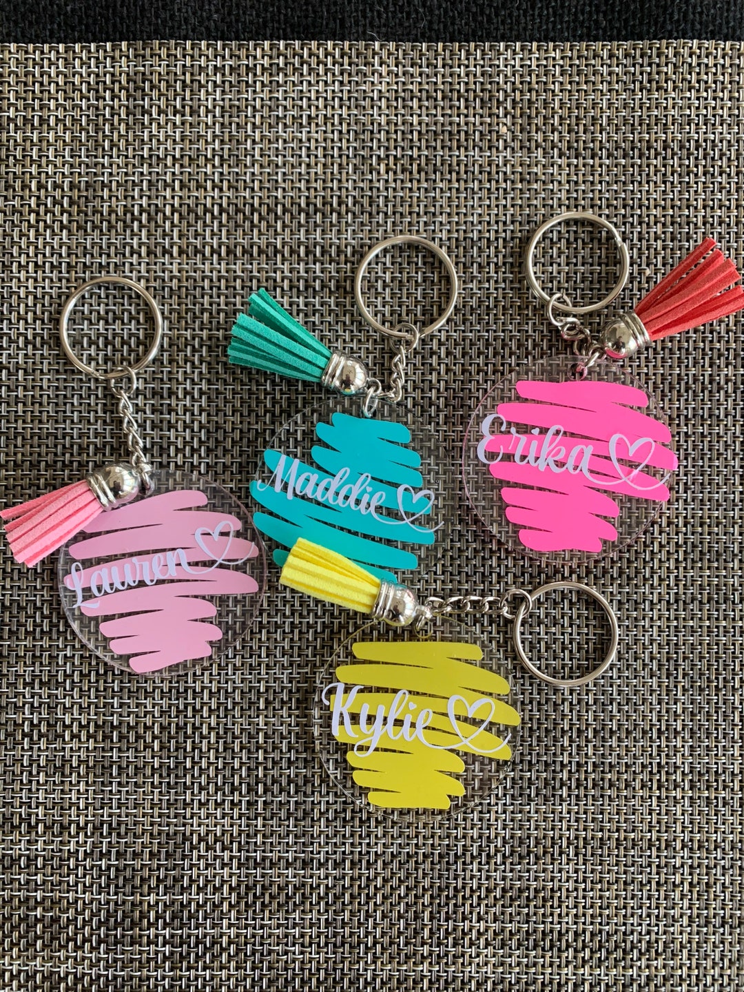 Personalized Name Key Chain Name Tag Key Ring Name Tag Etsy
