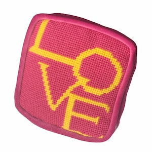 カスタムハンド刺繍ニードルポイントオブジェアートピローボックス