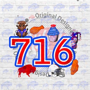 Buffalo png, 716 png, Buffalo ny, Buffalo football Dtf Transfer, Buffalo NY shirt design for sublimation, Buffalo Wing png, Chicken Wing png