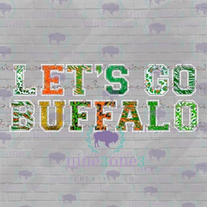 Buffalo PNG, St Patricks Day PNG, Let’s Go Buffalo shirt design, Buffalo Printable File for sublimation, St Patrick's Day parade shirt png