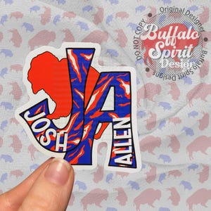 Buffalo Sticker, Josh Allen Sticker, Buffalo Football Sticker, Lets Go Buffalo Sticker, Buffalo Decal, Buffalo Football cup sticker