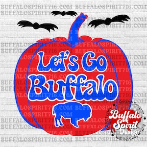 Buffalo SVG, Let's Go Buffalo Pumpkin Bundle, Buffalo Halloween PNG, Buffalo Cut File, Buffalo ny, Buffalo png, Buffalo Pumpkin png