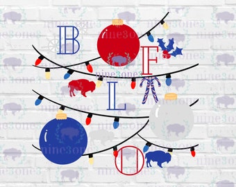 Buffalo Christmas PNG Design for Shirts and Tumblers