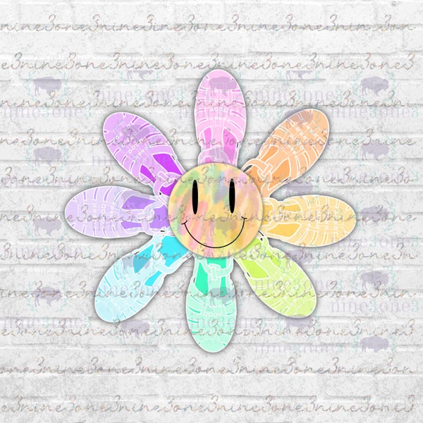 Groovy Flower png, Jelly Sandal png, Rainbow Jelly Shoe png, 90s shirt png, Retro flower png, Neon flower shirt png, Cute Pride Shirt png