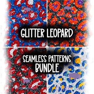 Buffalo Glitter Cheetah Sports Pattern Wallpaper PNG, Glitter Leopard Seamless Pattern Bundle