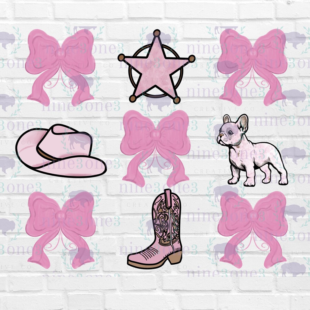 Cowgirl Bow Baseball Hat Pink main image 1