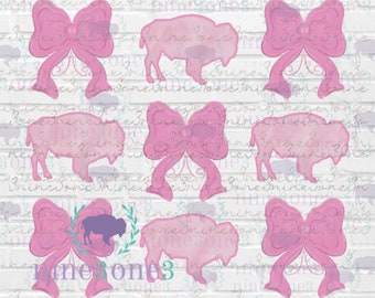 Coquette Bows and Buffaloes png | Vintage Bow png, Pink Buffalo png, Pink Bow png, Taste of Country png, Buffalo NY png, Retro bows png