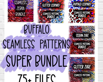 Buffalo Seamless Patterns Super Bundle | Bills png, Buffalo Cheetah digital paper, Bills digital paper, leopard digital paper, Buffalo png