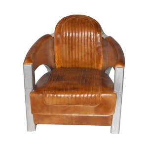 NEW Aircraft furniture copper leather revolving image 2