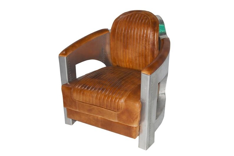 NEW Aircraft furniture copper leather revolving image 3