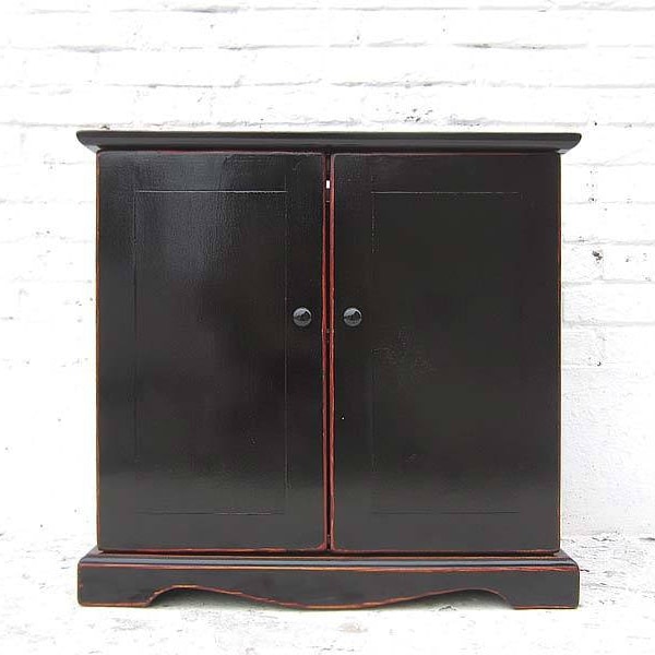 China small dresser vanity cabinet lacquered pine