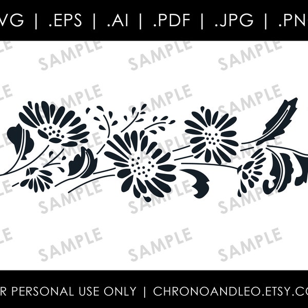 Pyrex Colonial Mist Floral Corning .pdf .svg .ai .eps .jpg .png | Cricut Silhouette Graphics | Vintage Downloadable Digital Designs