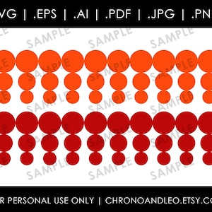 Pyrex New Dots 1970s .pdf .svg .ai .eps .jpg .png | Cricut Silhouette Graphics | Vintage Downloadable Digital Designs