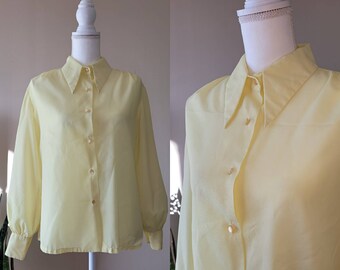 pastel yellow blouse