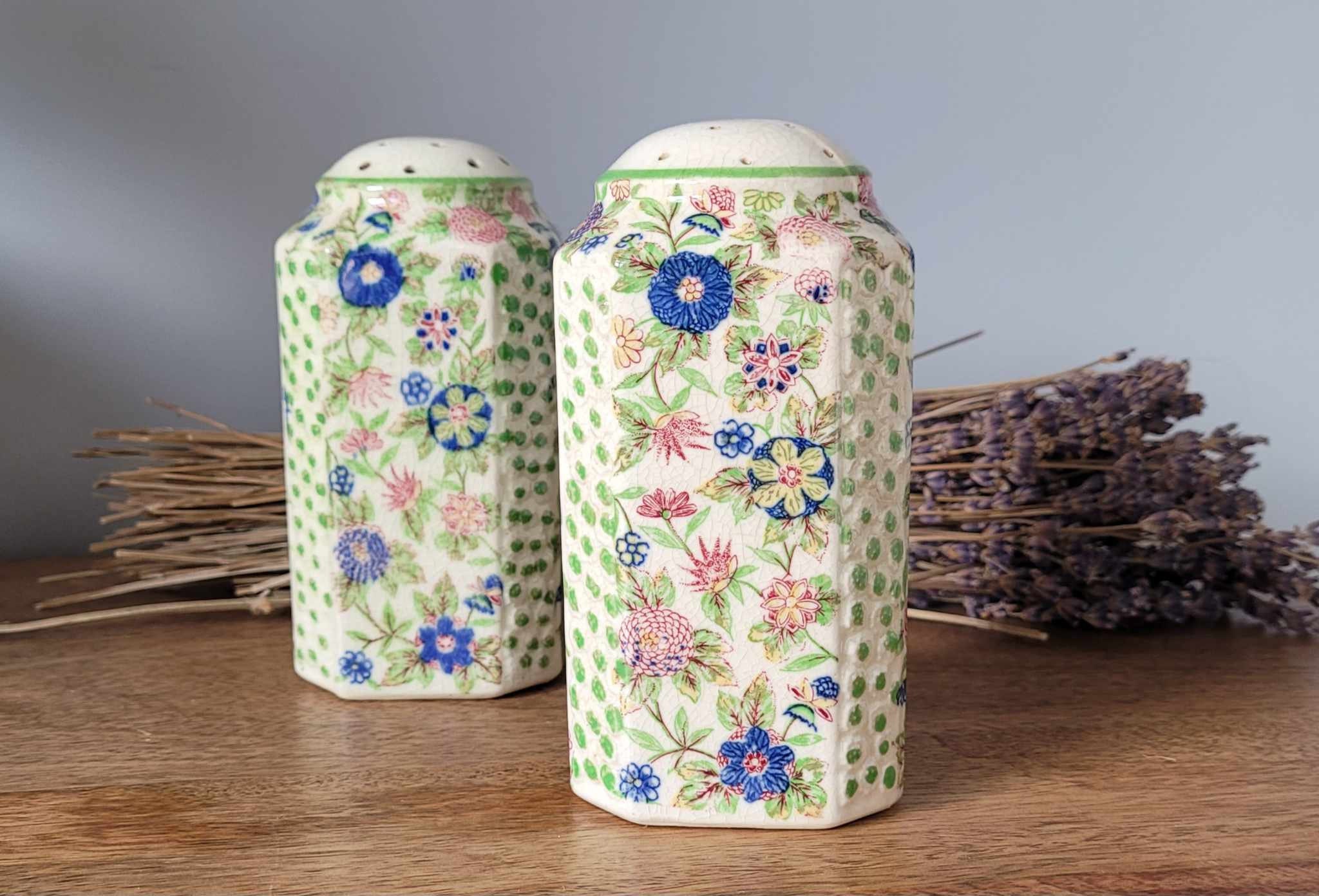 Nihon Japan Chintz Porcelain Sugar Shaker Muffineers - 2 Available - Etsy