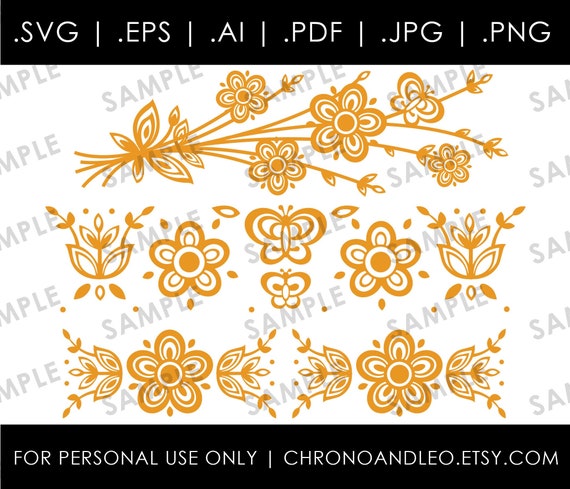 Butterfly Gold Graphics: Retro Vintage Digital Designs (SVG, PDF, PNG)