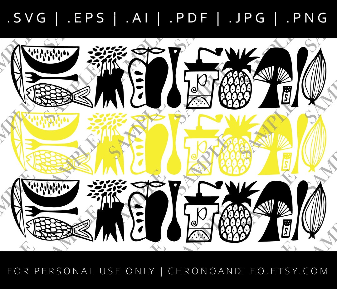 Pyrex Corning Mod Kitchen .pdf .svg .ai .eps .jpg .png | Cricut ...