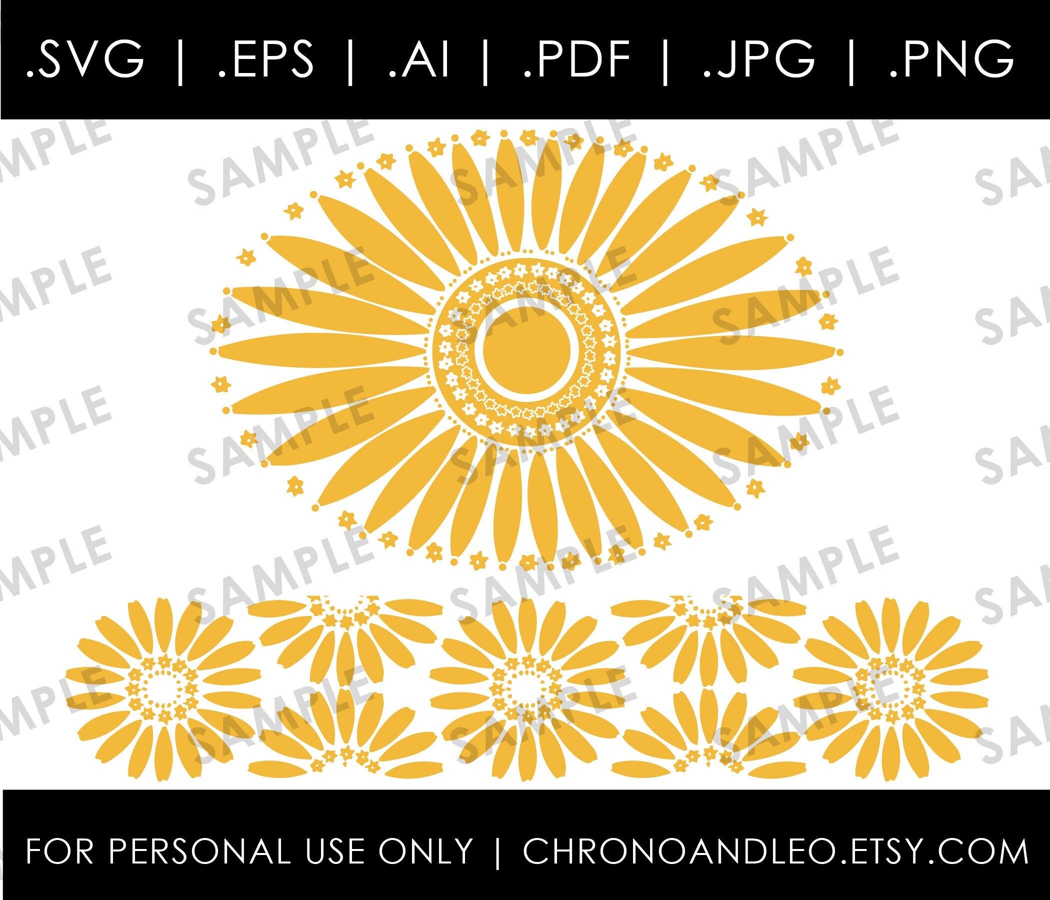 Pyrex Graphics Pyrex Daisy Sunflower Retro Graphics: Cricut Silhouette Designs ...
