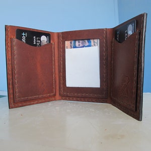 Billetera de tres para caballero Trifold,