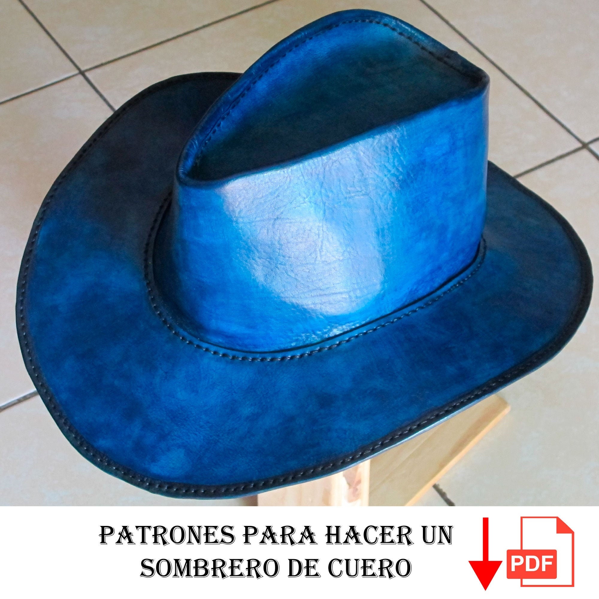 30 Parches De Cuero En Blanco Para Sombreros, Parches De