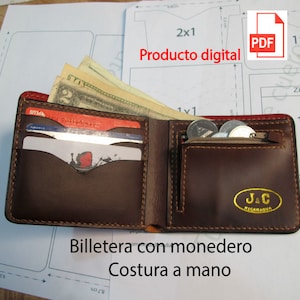 Billetera monedero de cuero (Patrones PDF)
